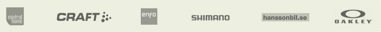 Partners: Mistral Home, Craft, Enfo, Shimano, Hansson Bil, Oakley
